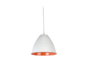Lampa metalowa „Techo”, biało-pomarańczowa