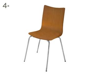Zestaw 4 krzeseł „Flex”
