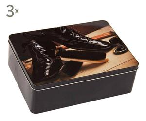 Zestaw 3 pudełek na buty „Zapatos”