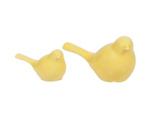 Komplet 2 figurek „Oiseau”, żółty
