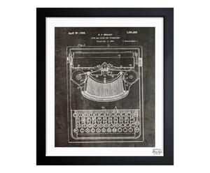 Grafika w ramie „Brandt Type Bak Guide For Typewriters, 1926”