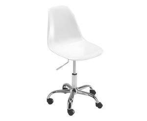 Krzesło na kółkach „Katia”, białe