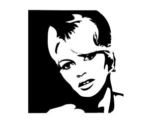 Naklejka samoprzylepna „Brigitte Bardot - portret”