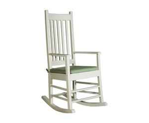 Krzesło bujane „Rockie”, białe