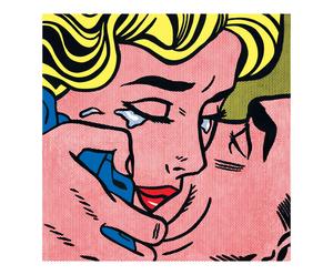 Grafika na płycie pilśniowej „Kiss” – Roy Lichtenstein