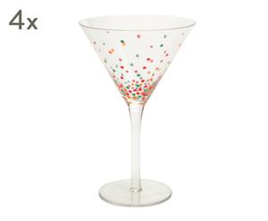 Sada 4 pohárov na Martini „Bertille”, ø 11, výš. 18,5 cm