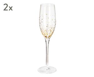 Sada 2 pohárikov na šampanské „Mile”, obj. 250 ml