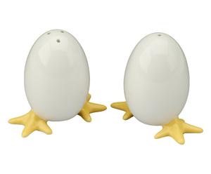 Soľnička a korenička „Chicken Feet”, Ø 5, výš. 7,5 cm