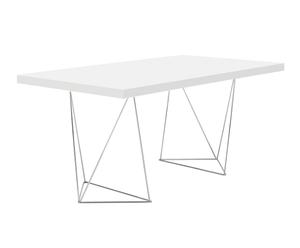 Písací stôl „Multi White-Chrome”, 90 x 160 x 77 cm