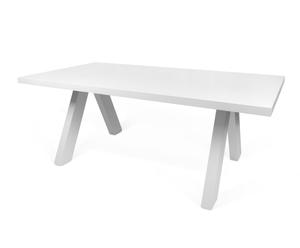 Jedálenský stôl „Apex White”, 100 x 200 x 76 cm