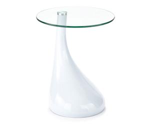 Konferenčný stolík „Pop White”, ø 45, výš. 55 cm