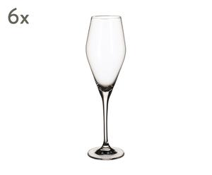 Sada 6 pohárov na šampanské „La Divina”, obj. 260 ml