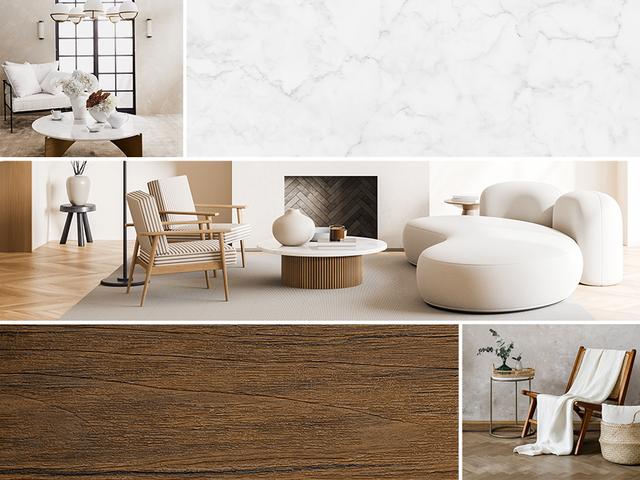 Perfect match: Wood & Marble