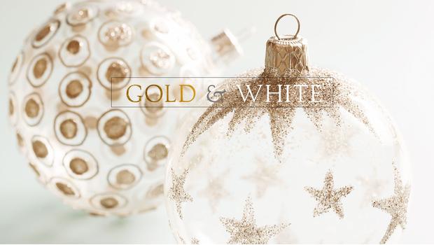 Vánoce v bílé a zlaté