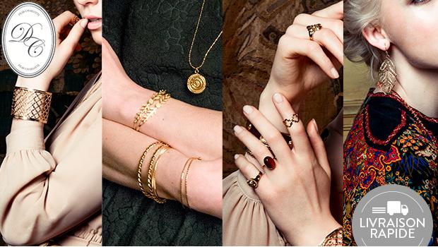 bijoux dear charlotte boucle bracelet pendentif colier or vermeil