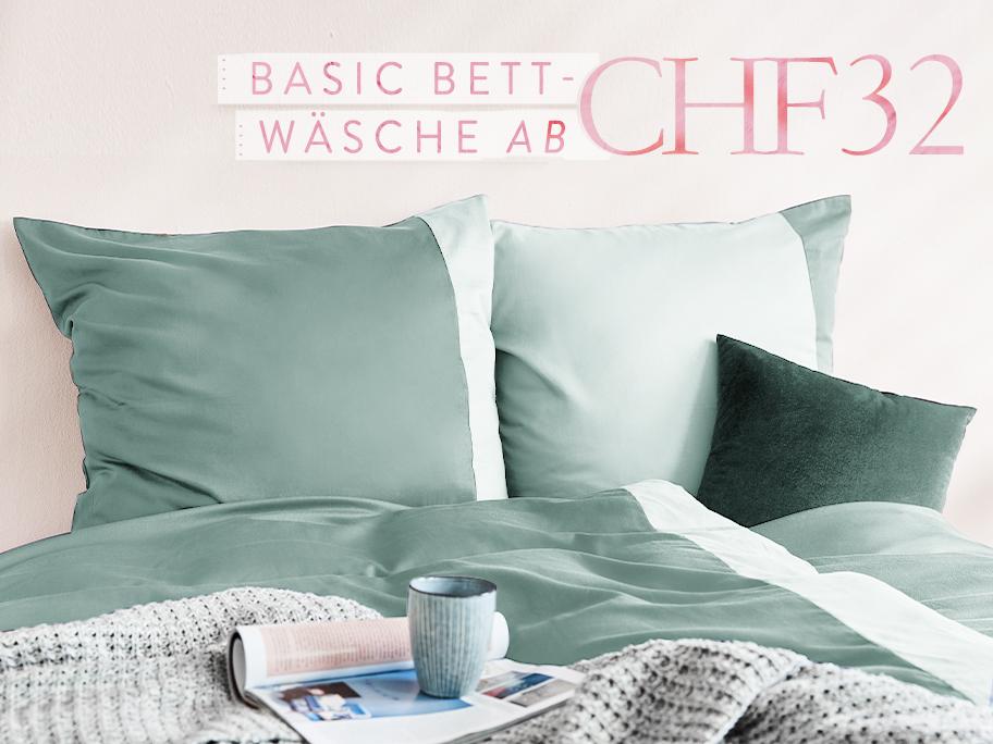 Basic-Bettwäsche ab CHF 32