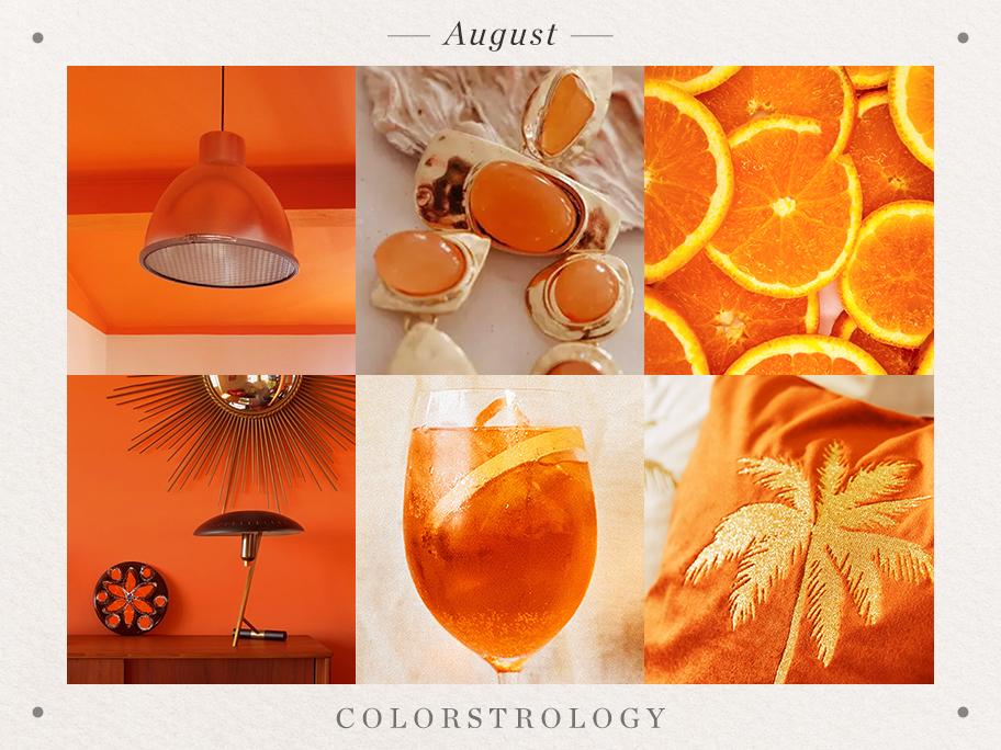 August: Geburtsfarbe Orange