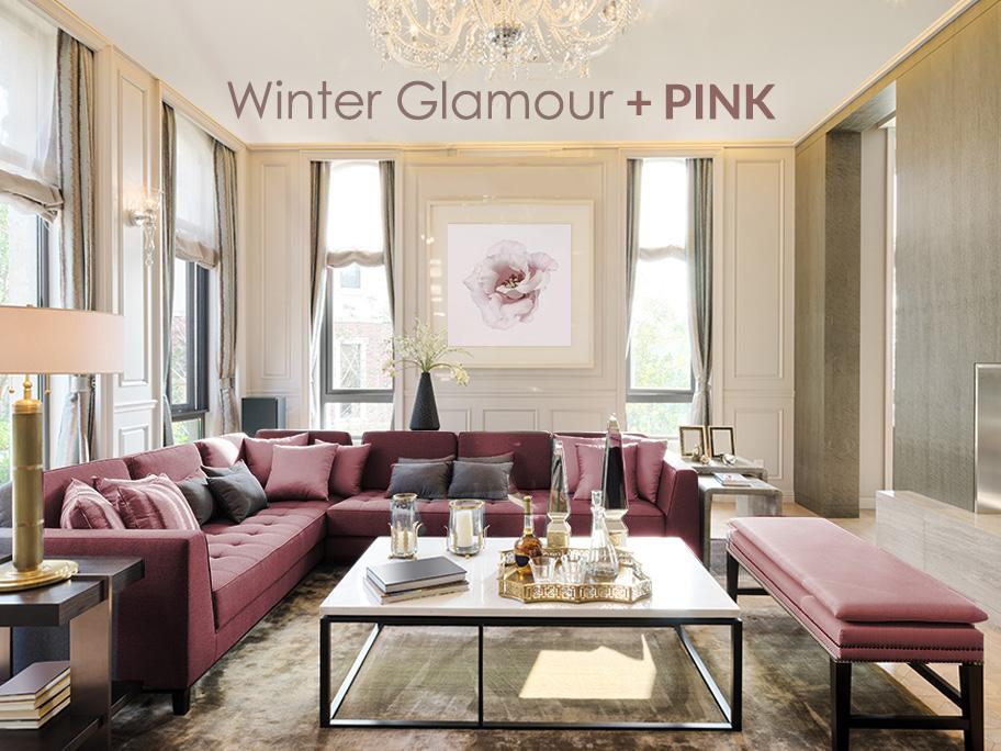 Winter Glamour + Pink