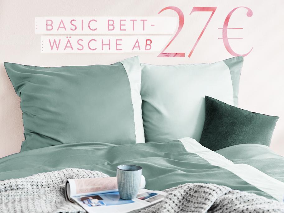 Basic-Bettwäsche ab 27 €