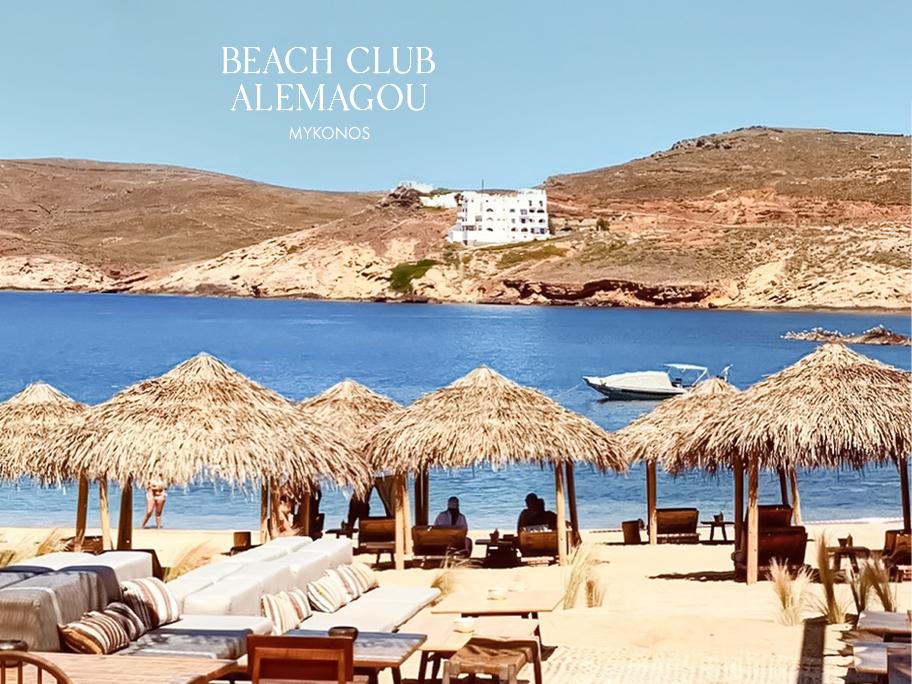 Beachclub Alemagou auf  Mykonos