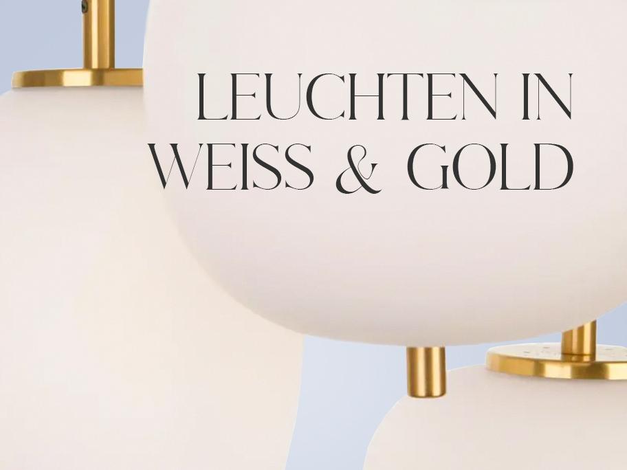 Highlight-Duo: Weiß & Gold