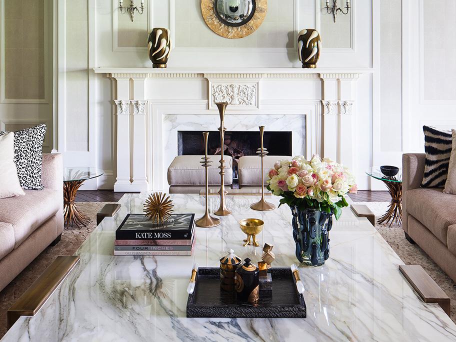 White Marble & Gold