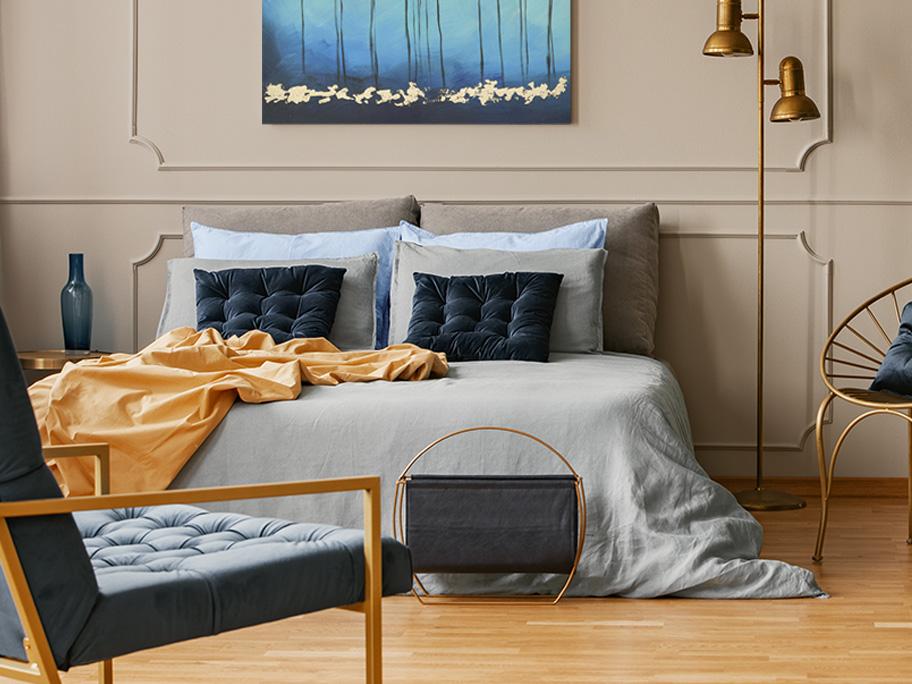 Blue Luxury Bedroom