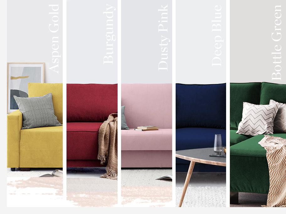 5 shades of sofa