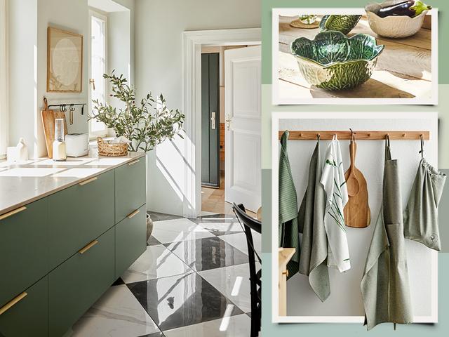 Küchen-Match: Grün + Naturmaterialien 