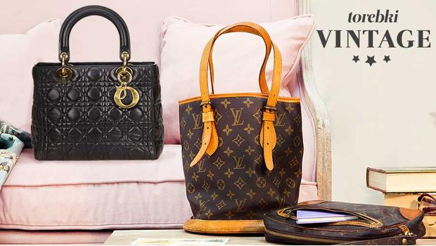 Louis Vuitton i Dior Oryginalne torebki vintage
