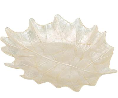 Dekorativn ndob "Capiz Beige”, 27 x 32,5 x 4 cm