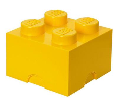 Dóza "LEGO® Brick 4 Žlutá”, 25 x 25 x 18 cm