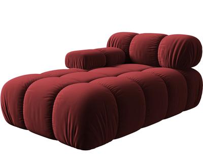 Levostrann ezlong "Bellis Dark Red & Black Plastic”, 157 x 97 x 62 cm