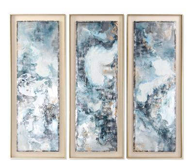 Sada 3 nstnnch dekorac "Abstract III”, 53,5 x 5 x 140 cm