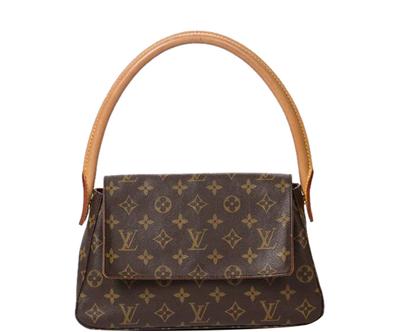 Vintage kabelka "Mini Looping Brown”, 28 x 17 x 9 cm