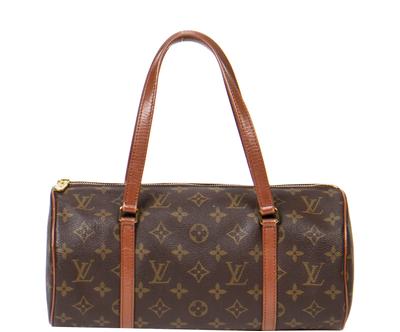 Vintage kabelka "Papillon Brown V”, 30 x 15 x 15 cm