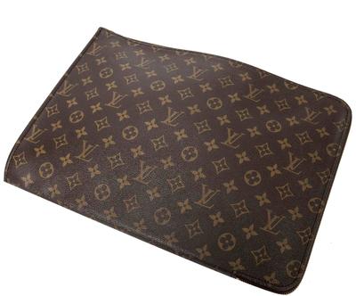 Vintage kabelka "Pochette Document Brown”, 38 x 28 x 5 cm