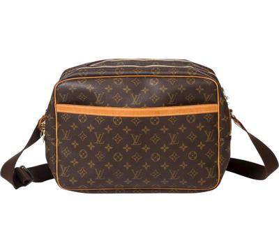Vintage kabelka "Reporter Brown I”, 37 x 26 x 15 cm