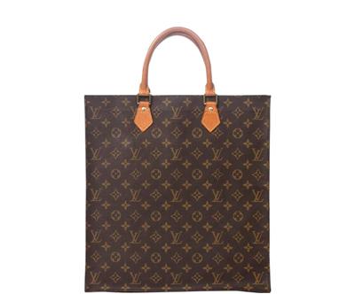 Vintage kabelka "Sac Plat Brown”, 35 x 37 x 5 cm