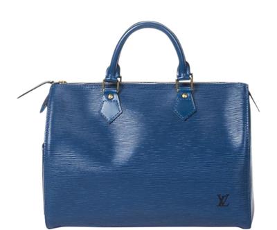 Vintage kabelka "Speedy Blue II”, 27 x 19 x 15 cm