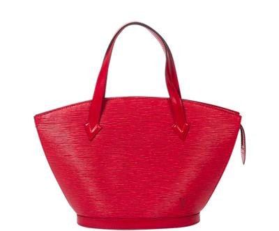 Vintage kabelka "St-Jacques Red”, 23 x 24 x 10 cm