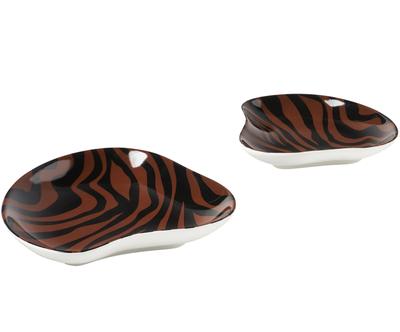 Sada dekorativních porcelánových podnosů Zella, 2 díly