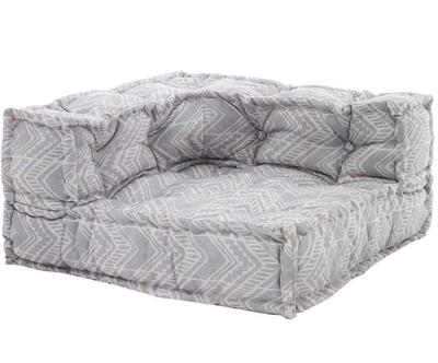 Rohov prvek pohovky "Outdoor Ikat Grey”, 75 x 75 x 40 cm