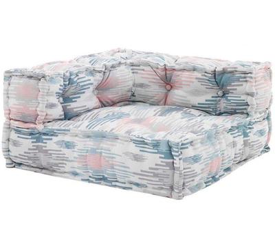 Rohov prvek pohovky "Outdoor Ikat Pastel”, 75 x 75 x 40 cm