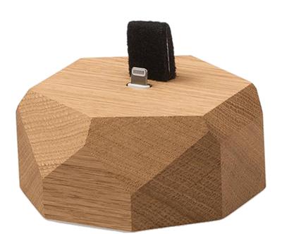 Dokovac stanice "iPhone Dock Oak”, Ø 9, v. 4 cm