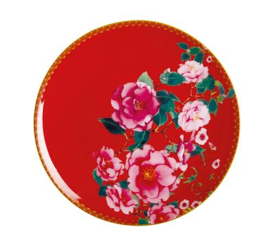 Tal "Cherry Red”, Ø 19,5, v. 1,5 cm