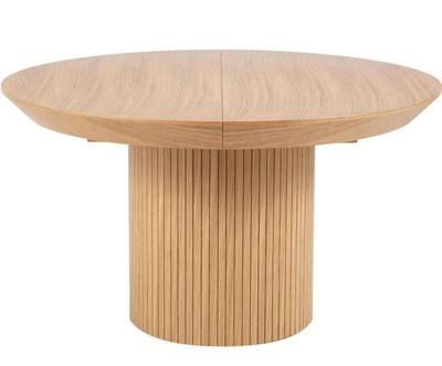 Rozkládací stůl z dubového dřeva "Orla Natural Oak Veneer and Oak & Wood”, 180 x 76 cm