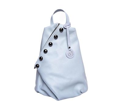 Kůží přírodní kůže "Backpack Celeste”, 14 x 38 x 30 cm