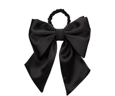 Hedvábná mašle "Bow Black”