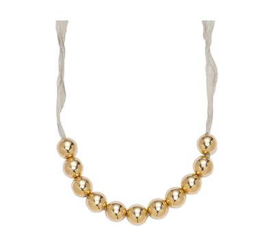 Nhrdelnk "Bubbles Old White”, 60 cm